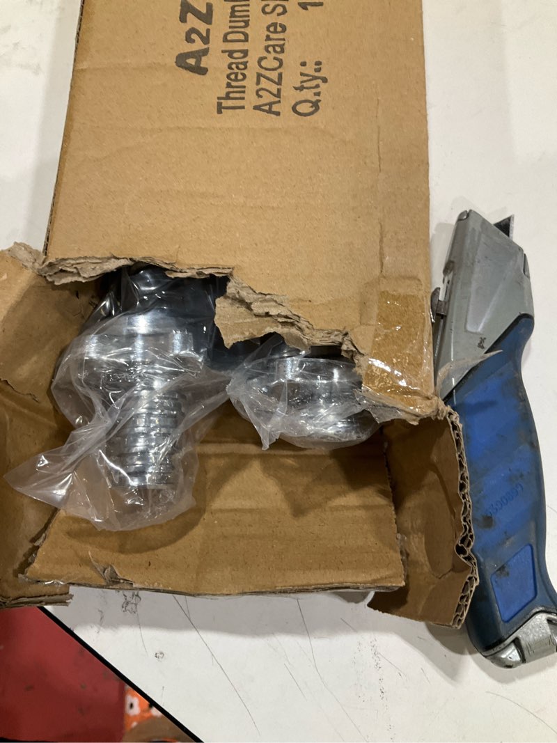 Condition photo showing Good Condition for a2zcare standard dumbbell handles, 1 inch dumbbell handles, adjustable dumbbells handles 1 inch pair fit weight plate 1 inch - multiple options 14 to 24 inch d. 19.5 inches rubber