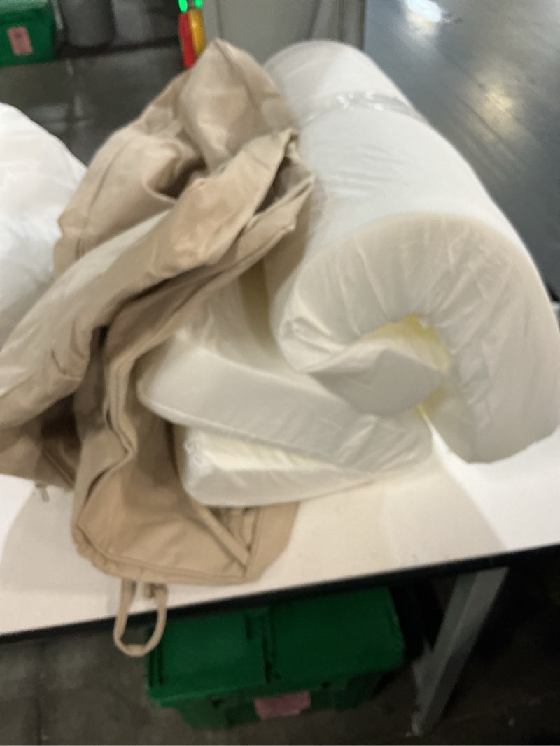 Condition photo showing Good Condition for favoyard patio chair cushions 22 x 22 x 3 inch waterproof outdoor seat cushions for patio furniture 3-year color fastness garden sofa couch chair pads with handle & adjustable straps set of 2, beige beige 22 x 22 x 3 in