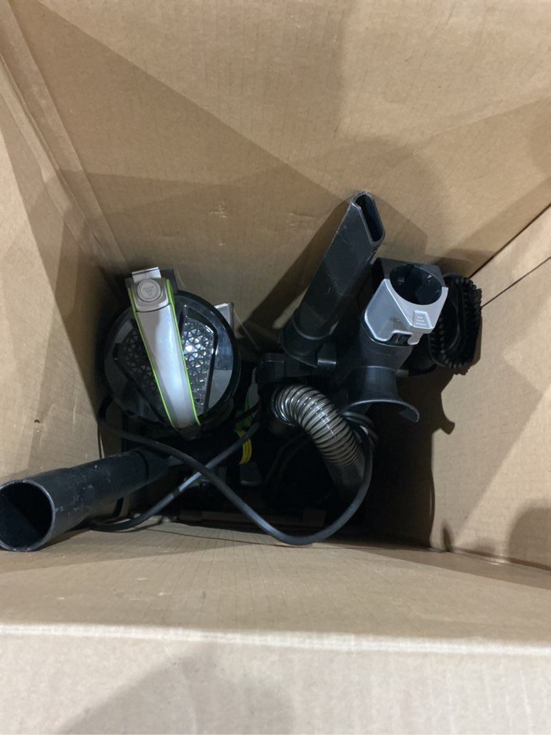Condition photo showing As Is for eureka lightweight powerful upright vacuum cleaner for carpet and hard floor, powerspeed, new model,blue,black/new model
