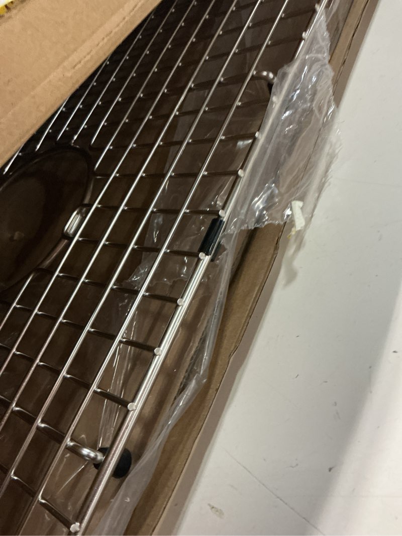 Condition photo showing Good Condition for serene valley sink bottom grid 27-1/2" x 14-1/4", centered drain with corner radius 3-1/2", ndg2814c