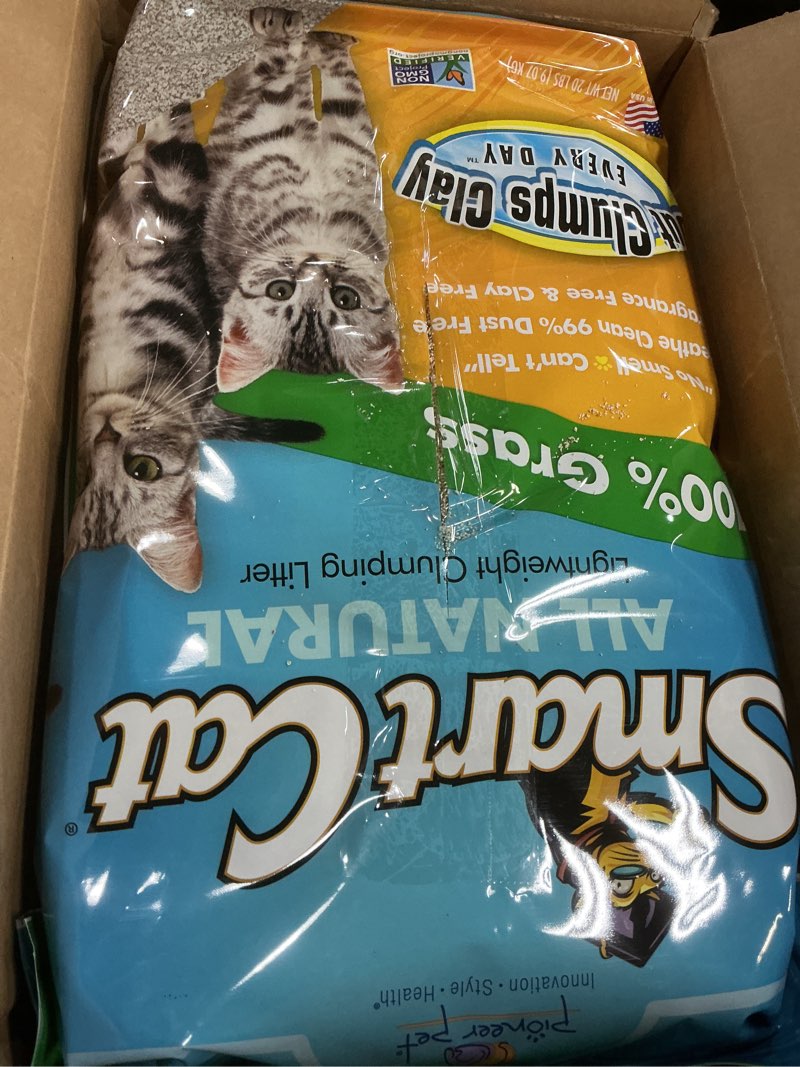 Condition photo showing New/Like New for SmartCat All Natural Clumping Cat Litter, 20 Pound (320oz 1 pack) - Alternative to Clay and Pellet Litter - Chemical and 99% Dust Free - Unscented and Lightweight 20-Pound