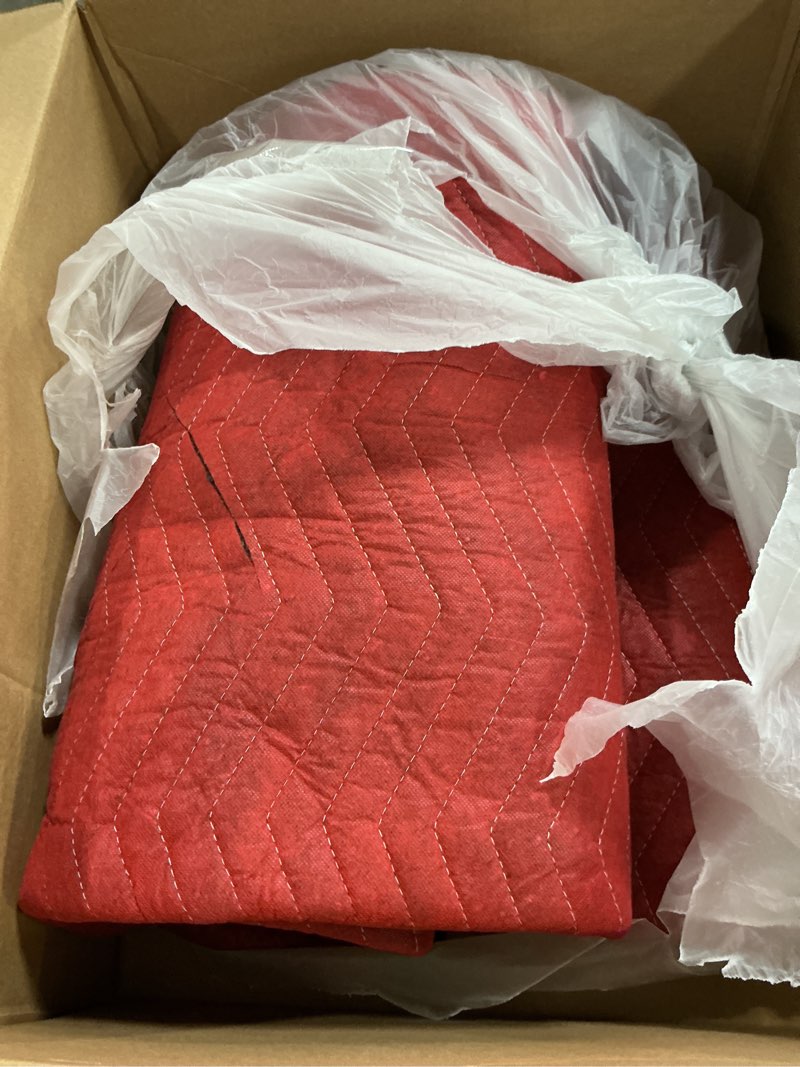 Condition photo showing As Is for stalwart 75-mov1007 7.1 pound furniture and appliance moving blanket heavy duty quilted movers utility textile pad for shipping, packing, storage and cargo