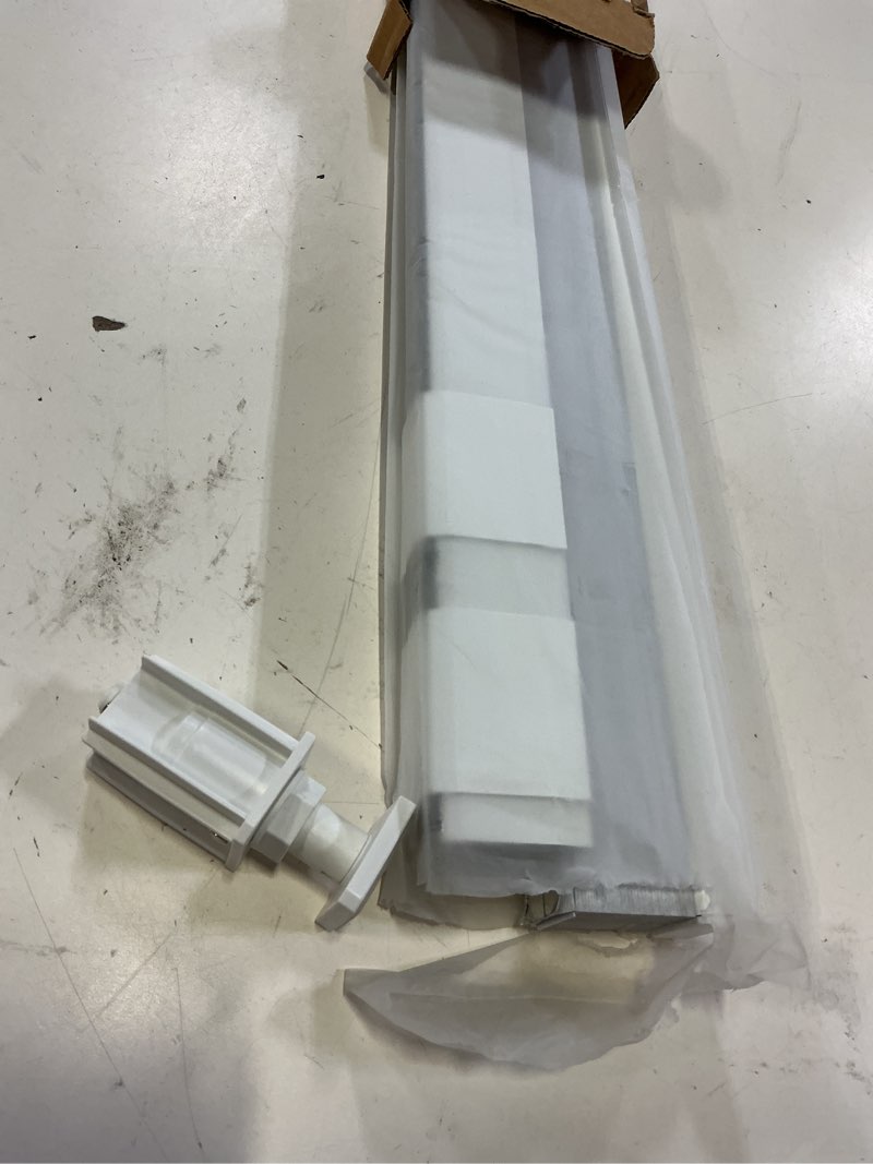 Condition photo showing Good Condition for aosky 100% blackout no drill cellular shades blinds for indoor windows, no tools thermal insulated black out cordless honeycomb blinds for bedroom living room window, 34" w x 48" h, white 34"w x 48"h blackout-white