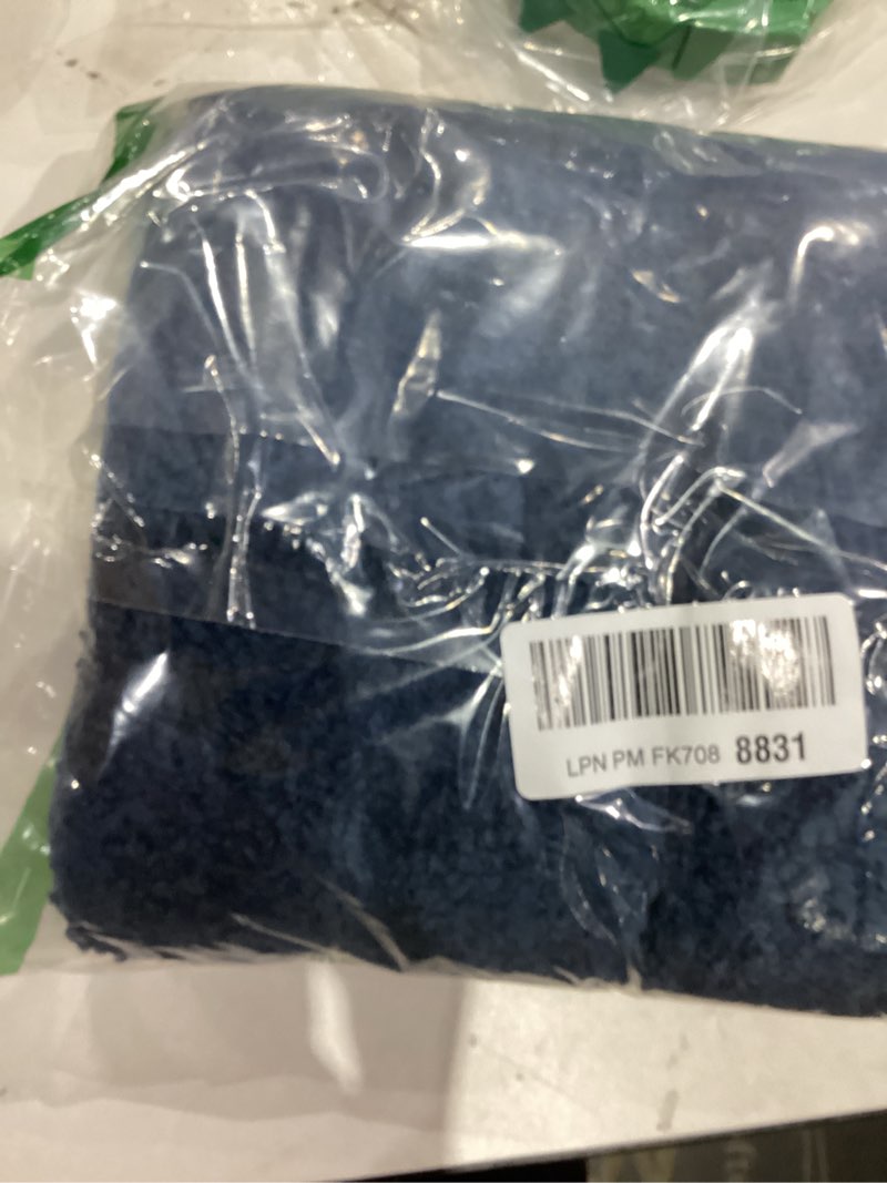Condition photo showing As Is for GRANNY SAYS Navy Bathroom Rugs, Bath Mats for Bathroom Non-Slip, Super Soft and Water Absorbent, Microfiber Bath Rugs Washable, Bath Rugs for Floor, Tub and Shower, 16" x 24" Deep Blue 1'4" x 2'