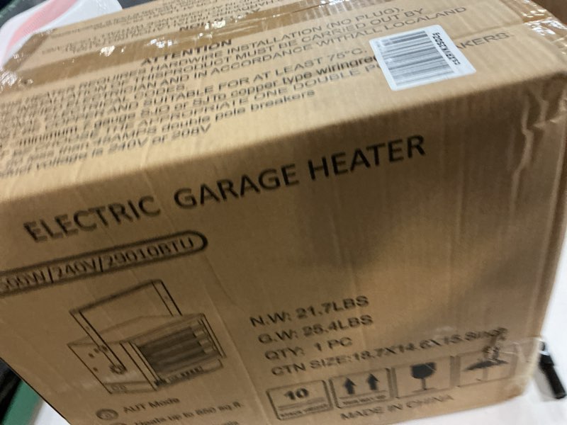 Condition photo showing New/Like New for CTSC 4800W Garage Heater Electric, 240V/30Amps Plug - Fan-Forced Thermostat Control Electric Garage Heaters, with Remote Control, 10-Hour Timer, ETL Compliant,DOESN'T work with a standard home outlet 4,800W with Remote Control