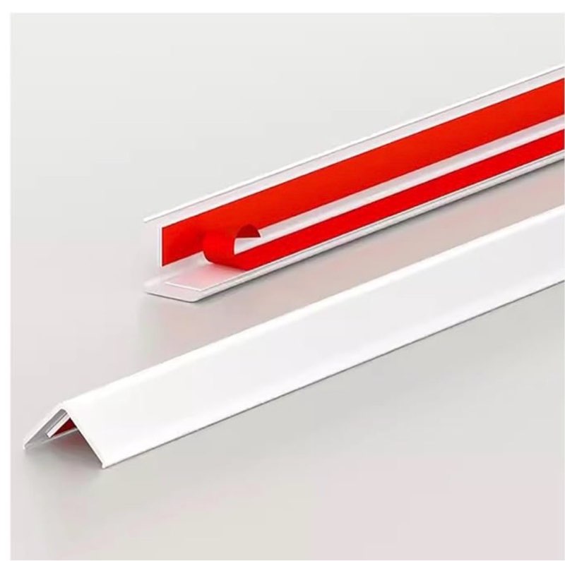 generic aluminum alloy corner guard, corner protection strip, living room corner protection decorative tile edge closing strip(white,2x200cm/0.8x79in)
