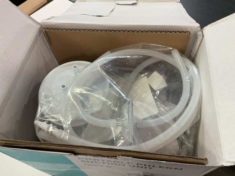 Condition photo showing As Is for 1000ml portable veterinary suction machine for home use 110v