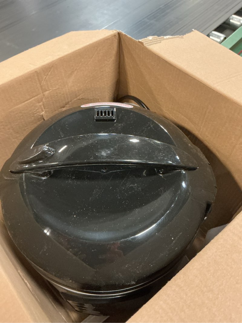 Condition photo showing As Is for aroma professional digital rice cooker, multicooker, 4-cup (uncooked) / 8-cup (cooked), steamer, slow cooker, oatmeal cooker, sts, auto keep warm, 2 qt, stainless steel exterior, arc-954sbd 4-cup uncooked rice