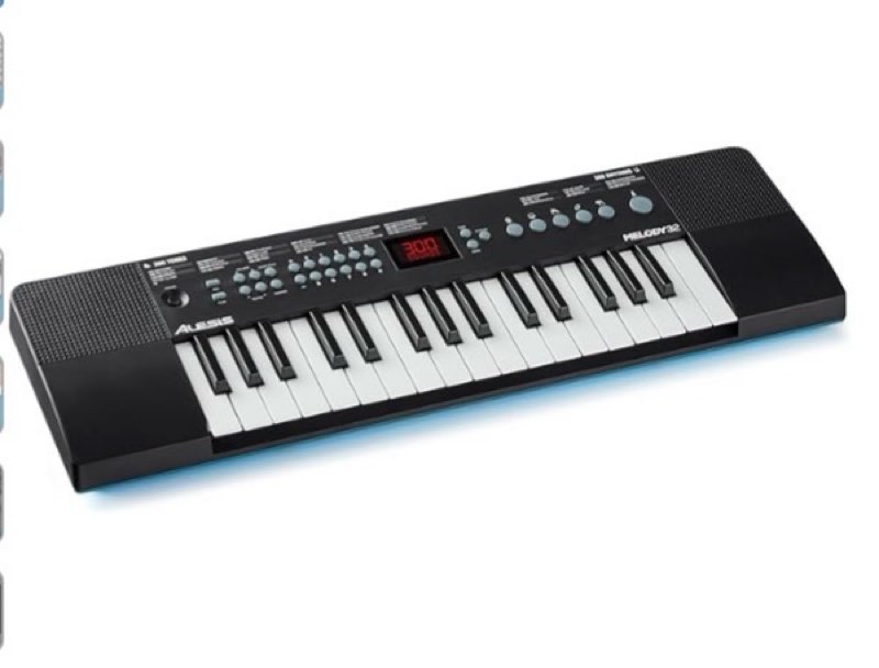 Alesis Melody 32 – Electric Keyboard Digital Piano with 32 Keys, Speakers, 300 Sounds, 300 Rhythms, 40 Songs, USB-MIDI Connectivity and Piano Lessons