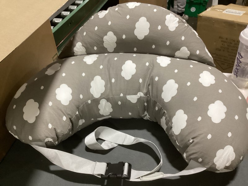Condition photo showing Good Condition for momcozy original nursing pillow for breastfeeding-pioneering safety fence- wider feeding pillows for more support for mom & baby- easier nursing & hand free- fit for all, removable cotton cover grey