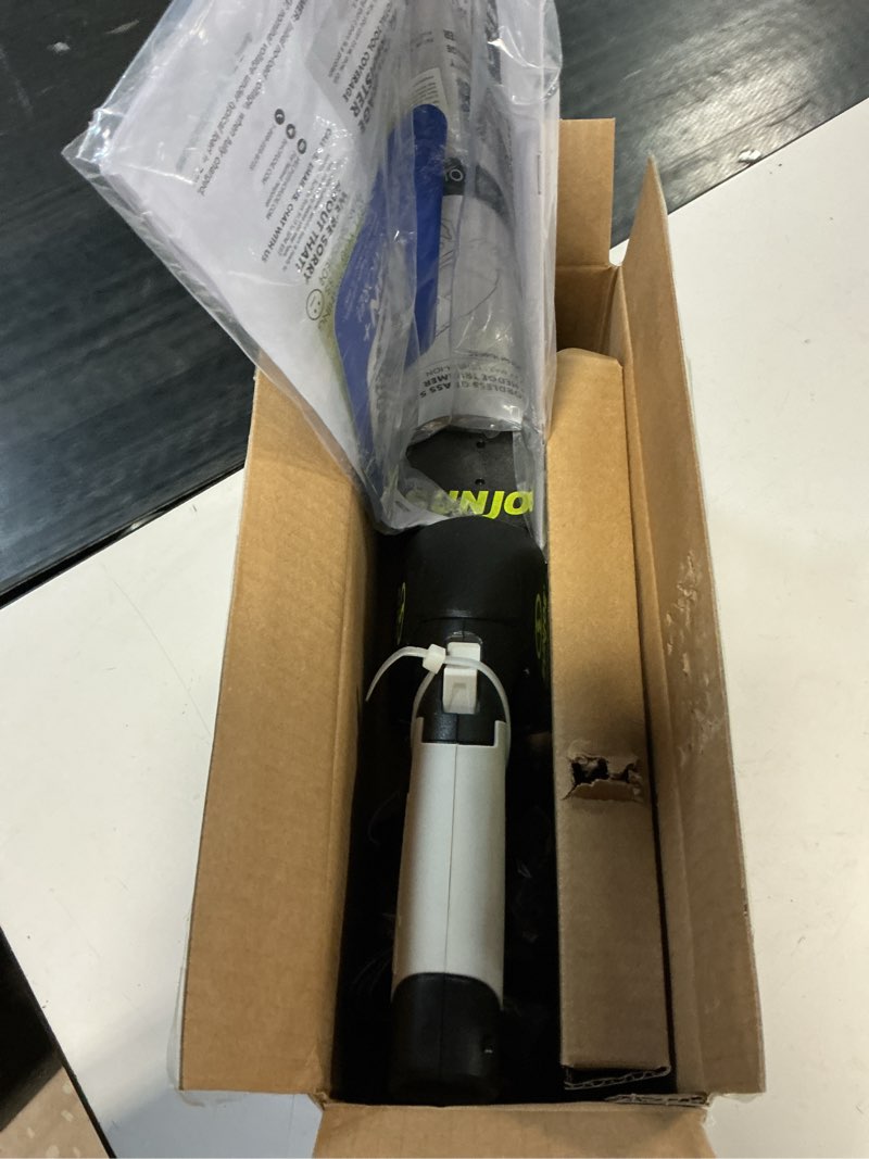 Condition photo showing New/Like New for sun joe hj604c cordless grass shear + shrubber handheld trimmer, (w/ battery + charger included), green, 7.2v