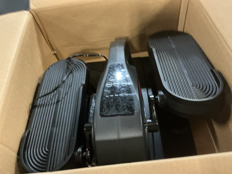 Condition photo showing Good Condition for Under Desk Elliptical Machine, Electric Elliptical Leg Exerciser While Sitting for Seniors with Upgraded 15 Speeds & 12 Auto Mode, Forward & Reverse Direction, Quiet Portable Seated Pedal Exerciser 15 Adjustable Speeds+12 Auto Modes -Black Red
