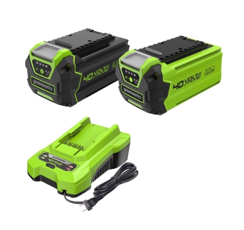 Greenworks 4.0Ah + 2.0Ah Battery