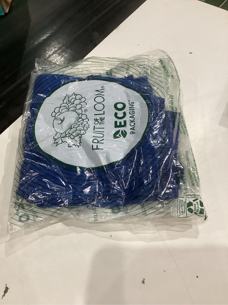 Condition photo showing New/Like New for Fruit of the Loom Men's Eversoft Cotton Shorts with Pockets (S-4XL) Medium 2 Pack - Blue