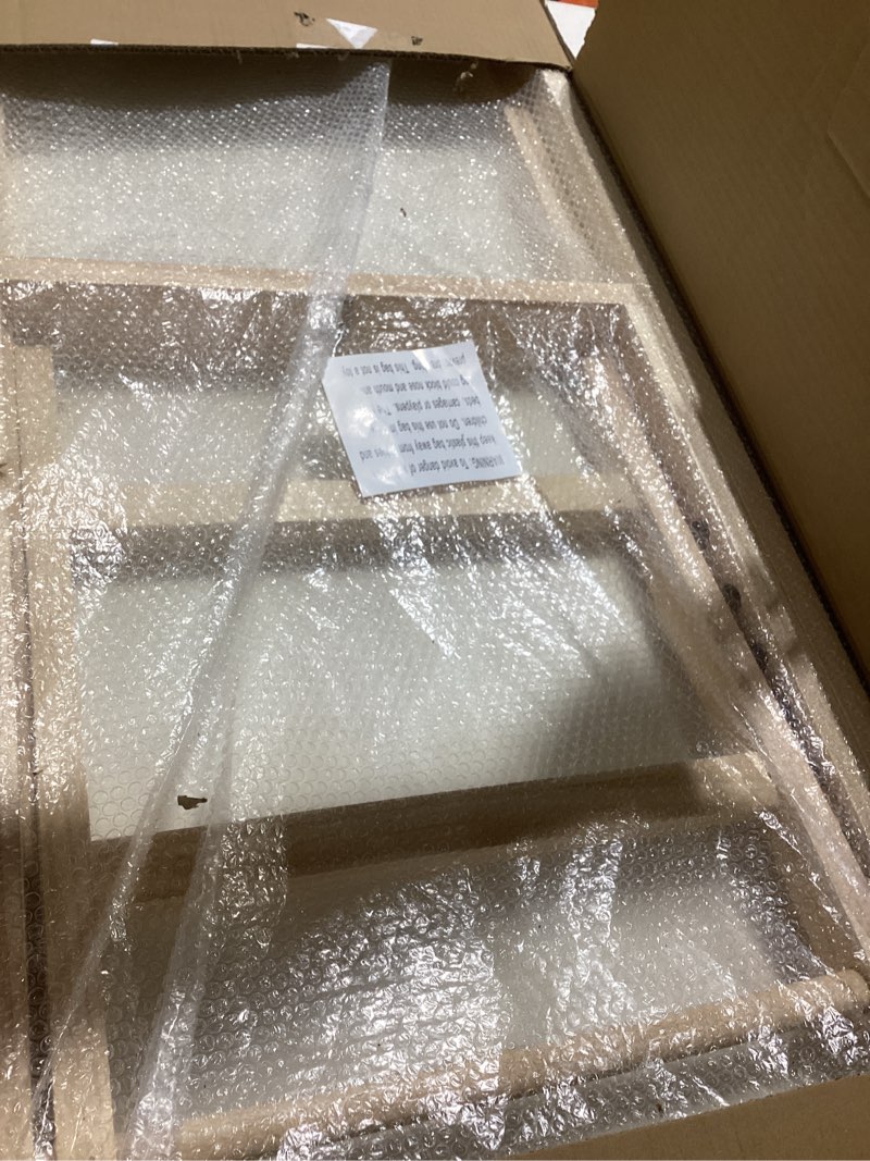 Condition photo showing New/Like New for Dog Ramp for Bed - 52.9" Long Adjustable 12" to 28" Wooden Pet Ramp for Small Large Older Dogs - Dog Ramps for High Beds Couch Car - Dog Steps with High Traction Mat & Safety Side Rails Up to 250LB Burlywood(rail)/X Large