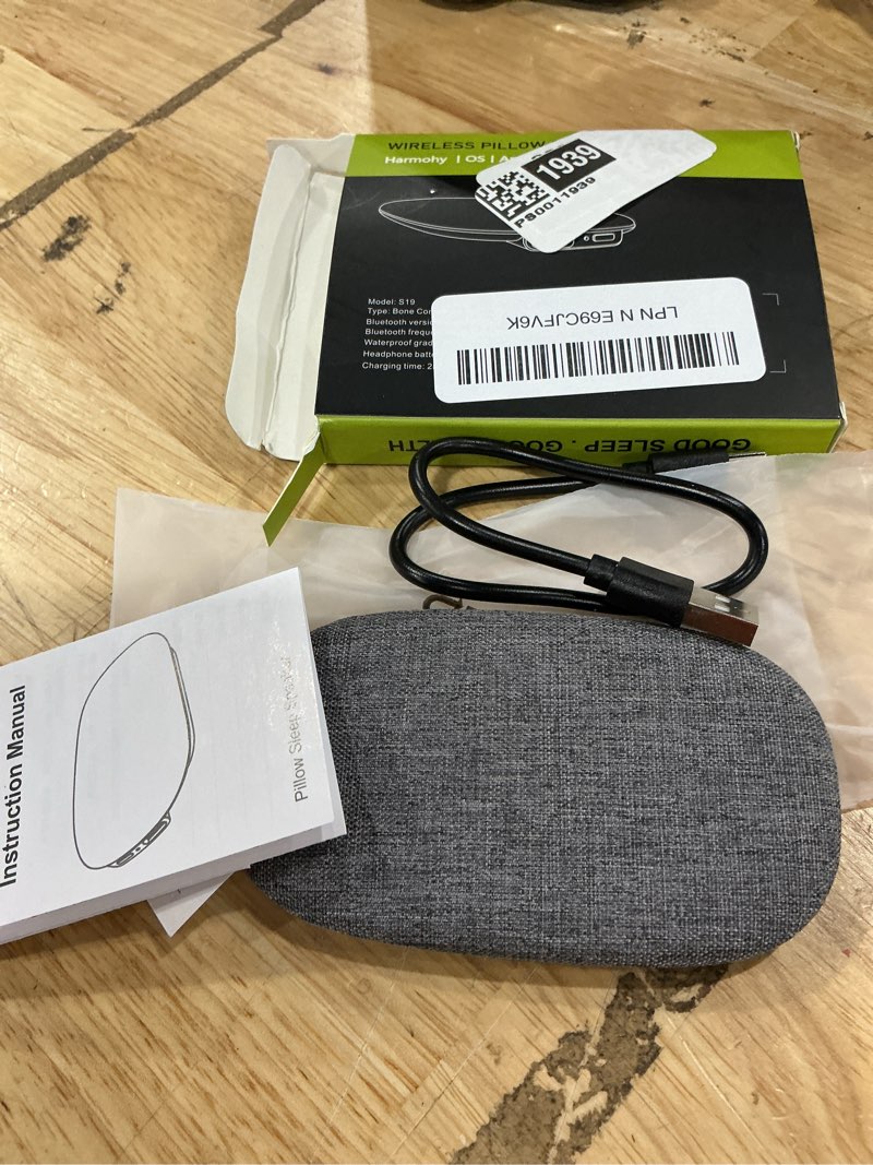 Condition photo showing Good Condition for under-pillow speaker for sleeping, portable bluetooth bone conduction pillow speaker with white noise, long battery life, ideal for side sleepers