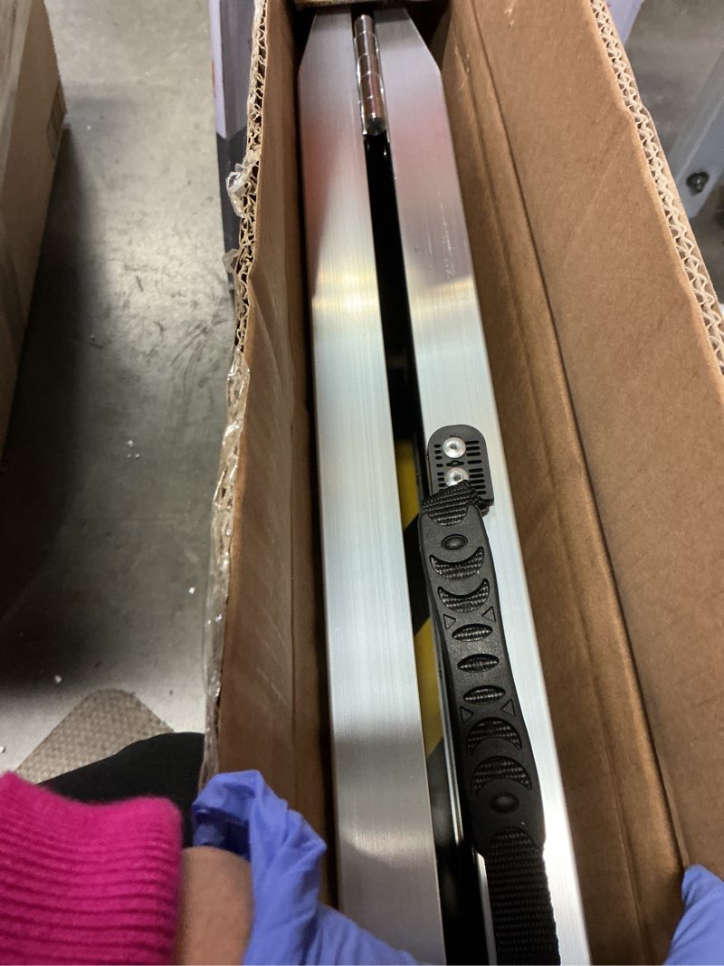 Condition photo showing Good Condition for Protable wheelchair ramp 3FT,Non-Slip Folding Aluminum Handicap Ramps,Threshold Ramp for home,Holds up to 600lbs,Wheelchair ramp for steps,Mobility Scooter,Doorways (3FT Useing Height 3-9inch) 3FT(Useing Height 3-9inch?
