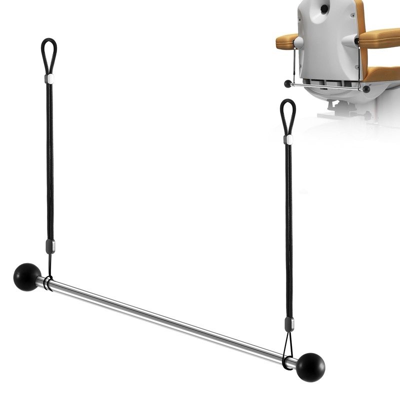 Otoolling Bed Roll Paper Disposable Sheet Dispenser Hanger Holder Exam Massage Table Paper Hangs Metal Design for Treatment Beds with Removable Armrests, Accommodates 24" Disposable Sheet Rolls