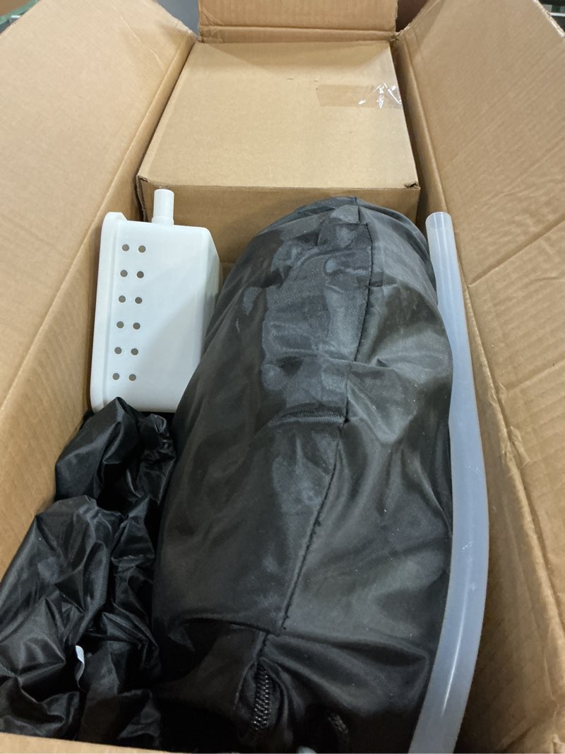 Condition photo showing As Is for FniOk Portable Steam Sauna Box at Home, 9 Levels Heating, Sauna Tent for Home with Steamer and Folding Chair, Sauna Box for Relaxation, Detoxification, Spa, Sauna Box Black