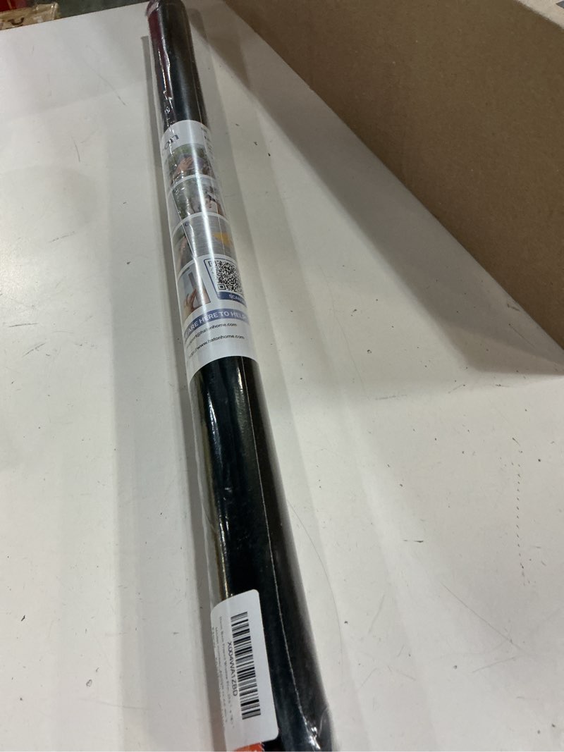 Condition photo showing New/Like New for haton blackout window film kit, frosted privacy cover for glass, sun light blocking black out window tint, static cling room darkening heat control shades for home day and night, black 23.6" x 78.7"