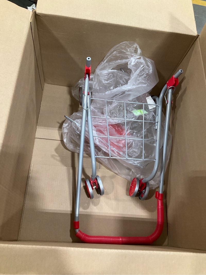 Condition photo showing Good Condition for hey! play! kids shopping cart - toddler grocery cart with pivoting front wheels and folds for easy storage - for pretend play grocery store