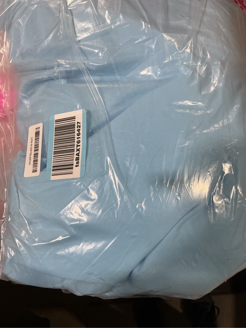 Condition photo showing Good Condition for cooling blanket for hot sleepers & night sweats – cooling comforter, breathable lightweight double-sided summer bedding, breathable soft all season (sky light blue, queen(90"x90")) sky light blue queen(90"x90")