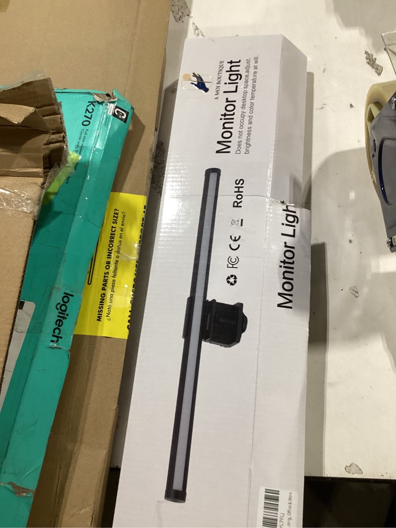 Monitor Light Bar with Touch Control, RGB Desk Lamp Full Spectrum Screen Lamp, Glare-Free Low Blue Light Monitor Lamp with Memory Mode, USB Powered for Gaming, Office & Work