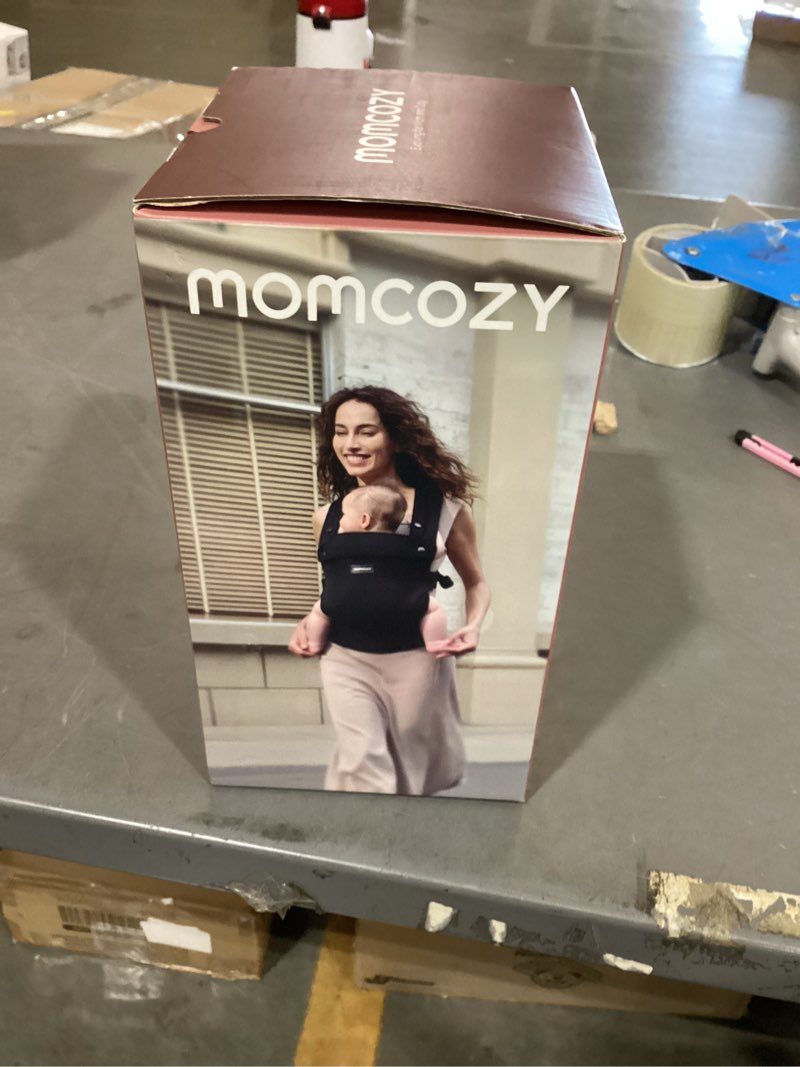 Condition photo showing New/Like New for momcozy baby carrier - ergonomic, cozy and lightweight carrier for 7-45lbs, effortless to put on, ideal for hands-free parenting, enhanced lumbar support, purehug for infant to toddler, khaki cotton-khaki