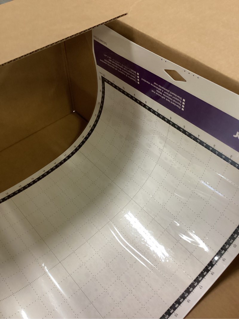 Condition photo showing Good Condition for brother scanncut dx mat cadxmatstd24, large 12" x 24" standard tack adhesive for cardstock, vinyl, foam and more, replacement accessory