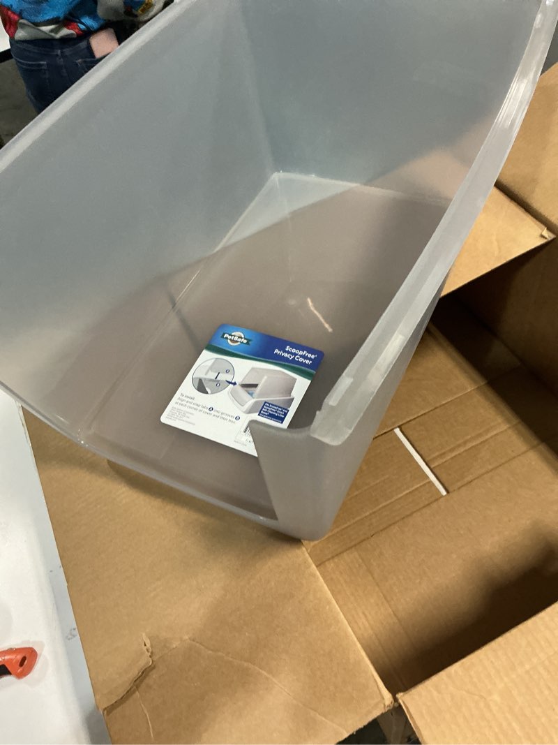 Condition photo showing Good Condition for PetSafe ScoopFree Litter Box Privacy Cover - Convenient Potty Cover with Minimalist Cabin Design & Durable Construction - Removable Hood for Skittish Cats - Washable & Travel Friendly