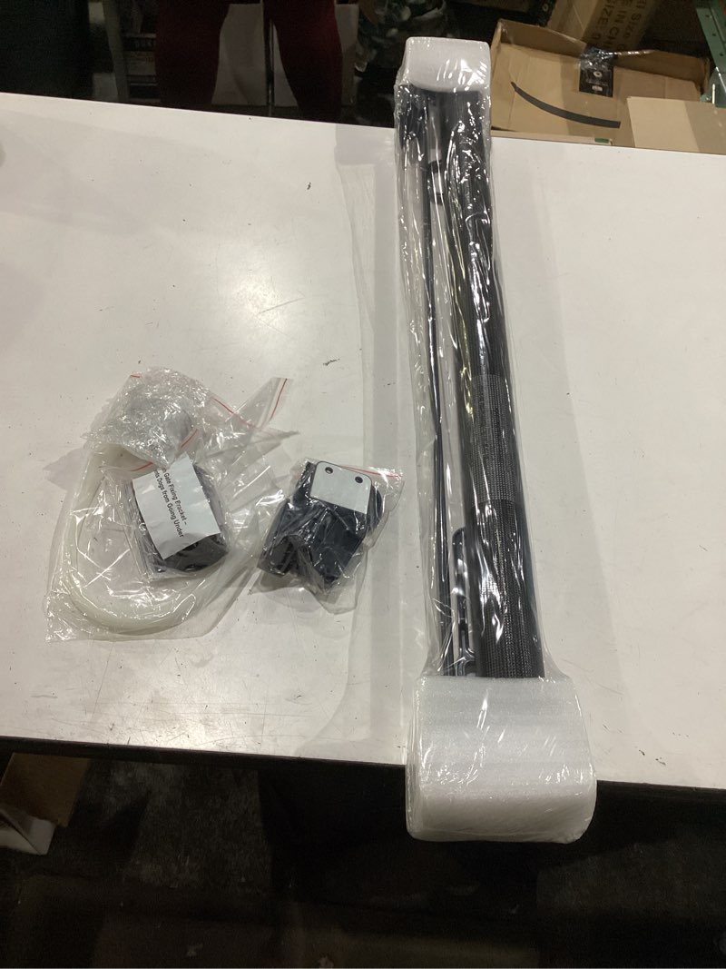 Condition photo showing New/Like New for probebi retractable baby gates for stairs, dog gates extend to 54" wide 34" tall, black