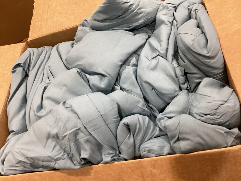 Condition photo showing Good Condition for weigelia dusty blue comforter set queen size