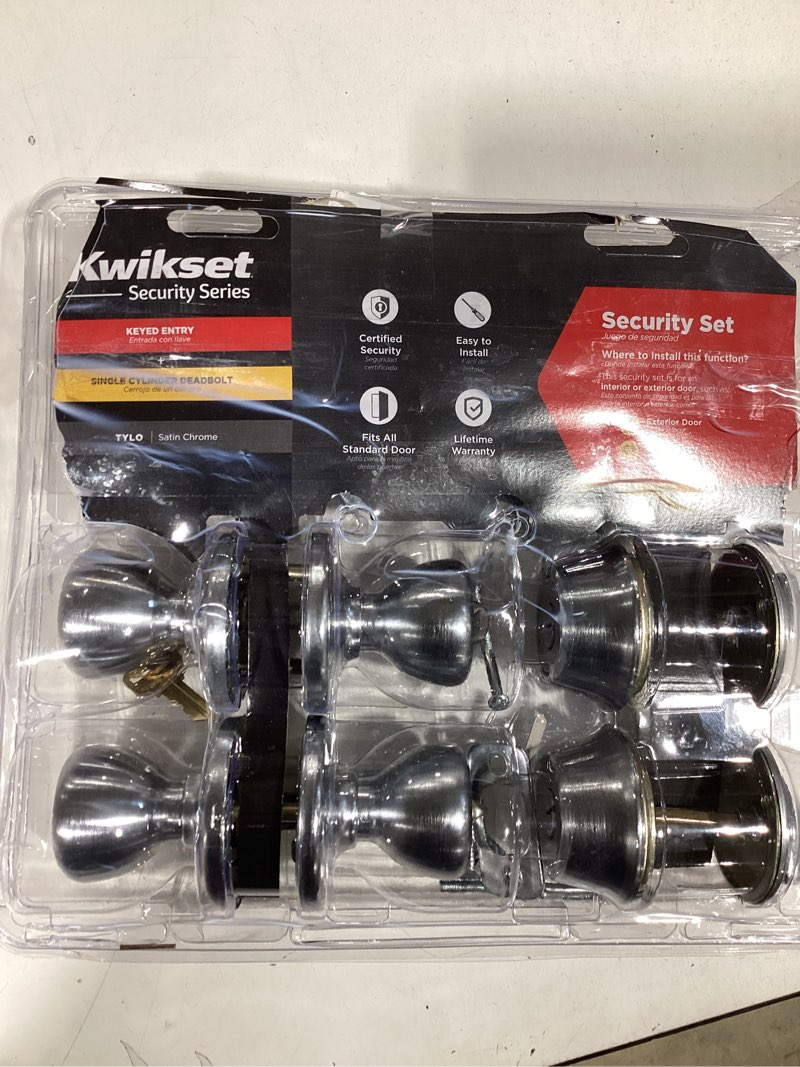 Delaney Hardware Delaney Callan Satin Nickel Exterior Single-Cylinder Deadbolt and Keyed Entry