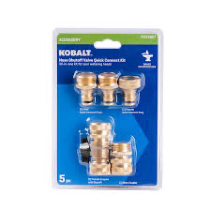 kobalt brass quick connector set