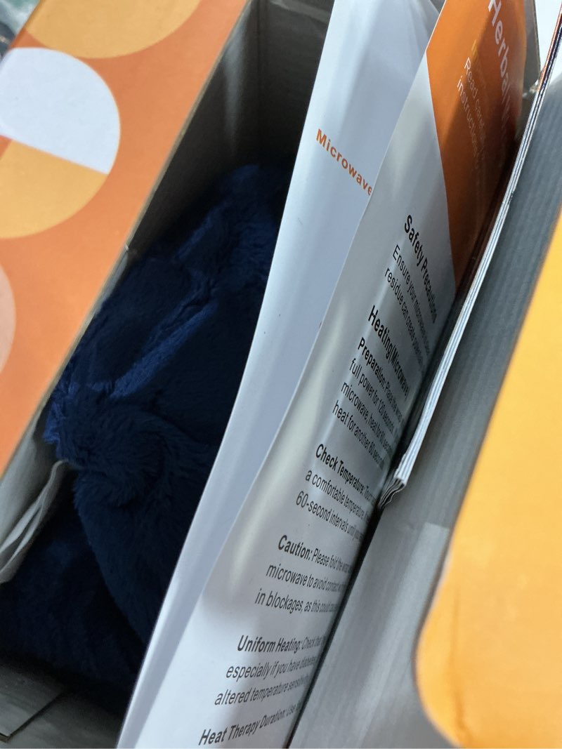 Condition photo showing Good Condition for revix microwave heating pad for neck shoulders and back, weighted hot neck shoulder wrap with herbal aroma, microwavable moist heat warmer, scented navy