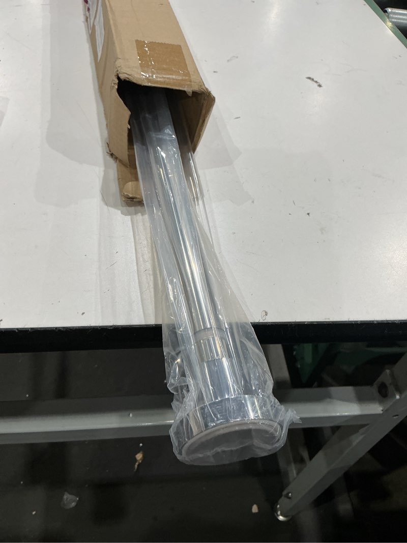 Condition photo showing Good Condition for briofox shower curtain rod 43-73 inches, rustproof and non-slip spring tension rod for window or bathroom, polished 304 stainless steel