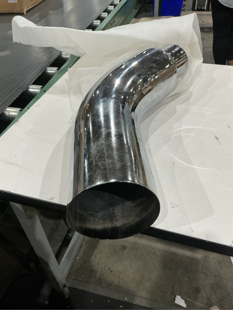 Inlet 6.00 X 23.00" WELBOW60023-500-CHR-SS Polished Chrome 304 Stainless Wesdon Exhaust Tip