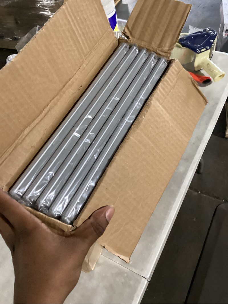 Condition photo showing Good Condition for m&t displays opti snap poster frame 11x17 inch silver 1" aluminum profile front loading wall mounting photo picture document certificate sign holder mitered corner anti glare cover (5 pack)