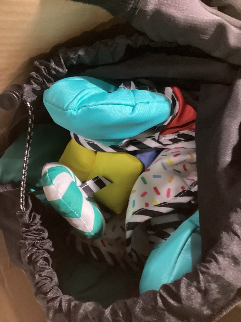 Condition photo showing Good Condition for bright starts pop 'n jump portable activity jumper, indoor/outdoor use, sweet treats with 4 sensory toys, ages 6-12 months