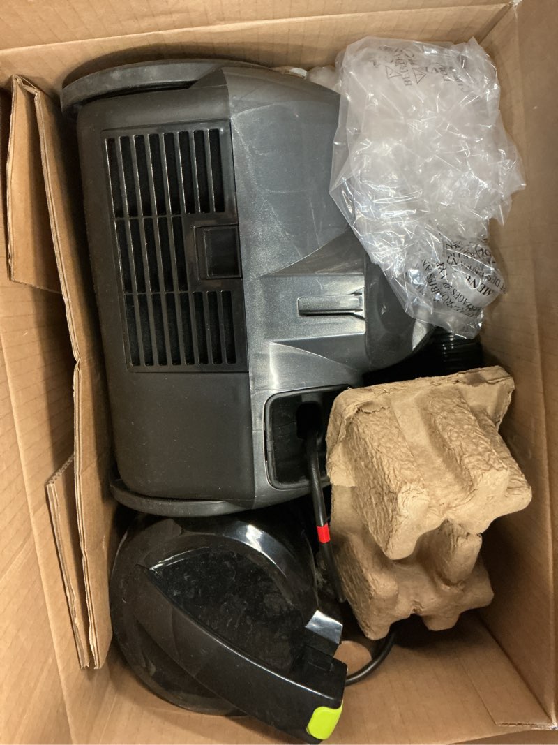 Condition photo showing As Is for aeroswift® compact canister vacuum
