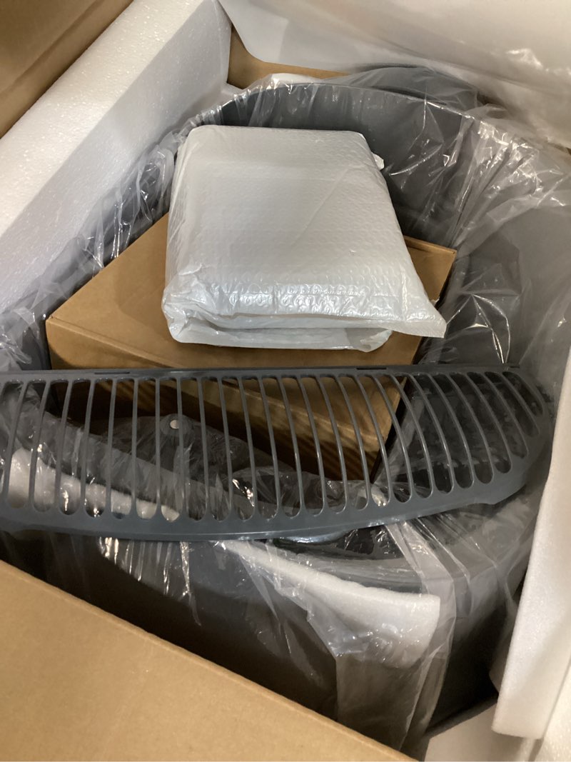 Condition photo showing Good Condition for self cleaning litter box, automatic cat litter box with app control, odor-free waste disposal includes trash bags, large waste bin, open-top, for multiple cats