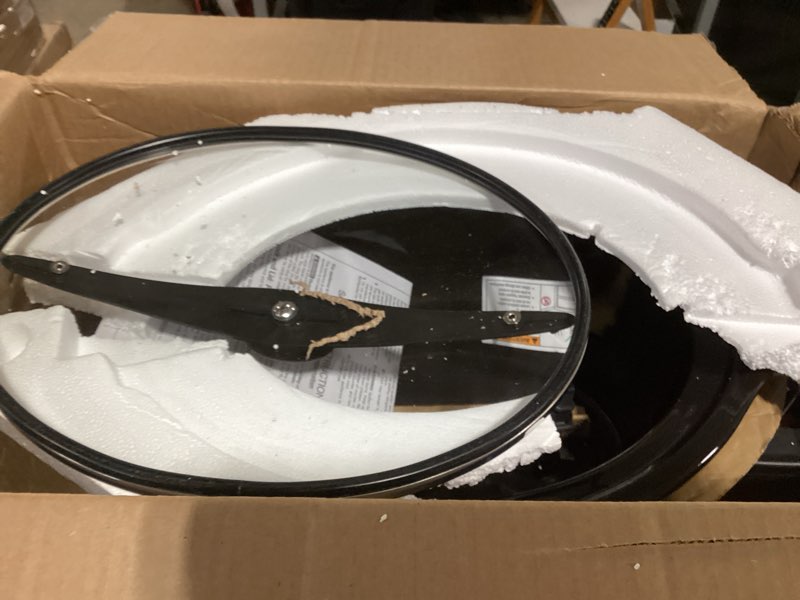Condition photo showing Good Condition for hamilton beach 4 quart programmable slow cooker with flexible easy programming, 5 cooking times, dishwasher-safe crock & lid, silver (33443) 4 quarts