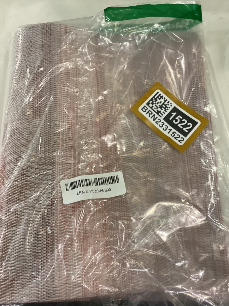 Leetaltree Misty Rose Placemats Set of 8 - Heat Resistant Non-Slip Place mats for Dining Table, Wash