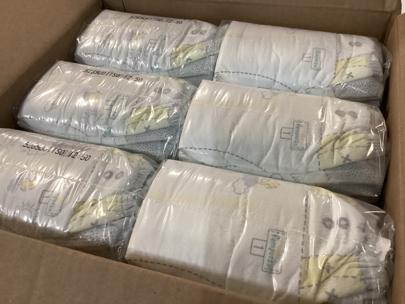 Condition photo showing New/Like New for Pampers Swaddlers Diapers Size 1  198 Count (Select for More Options)