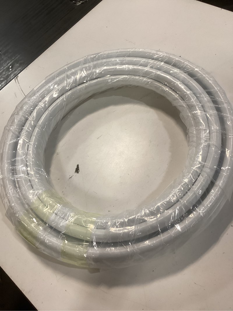 Condition photo showing New/Like New for 32ft 20mm original flexible pipe for crafts, extra durable design, tube pipe for fake flowers, prop building, balloon arches, stem tubing for floral wedding decor, diy arts & craft 20mm white