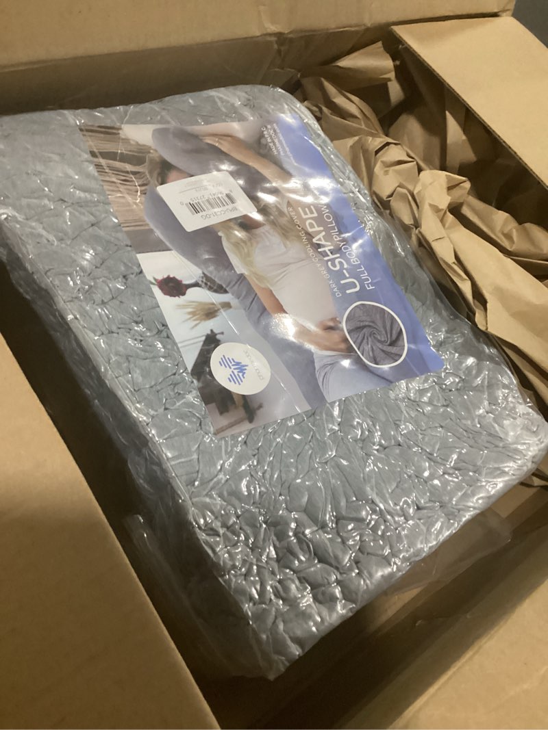 Condition photo showing Good Condition for Pharmedoc Pregnancy Pillows, U-Shape Full Body Pillow – Removable Cooling Cover -Dark Grey – Pregnancy Pillows for Sleeping – Body Pillows for Adults, Maternity Pillow and Pregnancy Must Haves