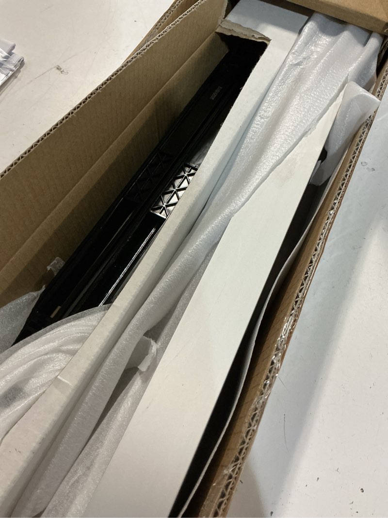 Condition photo showing Good Condition for jubest 32" concealed barn door hardware kit with soft close mechanism, wall mounted invisible sliding door track for opening width 24" to 28", hidden barn door hardware kit, door needs groove 32in(no door)
