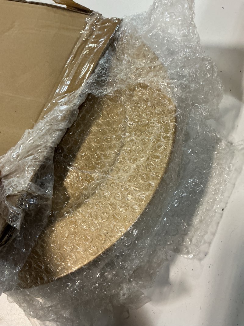 Condition photo showing Good Condition for zeayea 12 pack gold charger plates, 13 inch plastic round dinner charger plates for wedding party, elegant tabletop decor