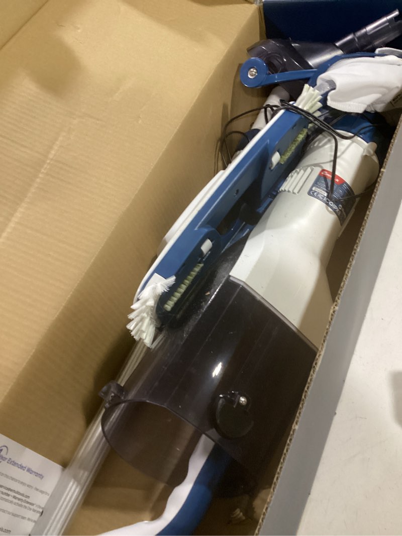 Condition photo showing Good Condition for enhulk pool vacuum for above ground pool, upgraded 13.4" wide head & telescopic pole, 18.5 gpm powerful suction, 60 mins runtime, cordless handheld rechargeable pool cleaner for inground pools, pc15 pc15 blue