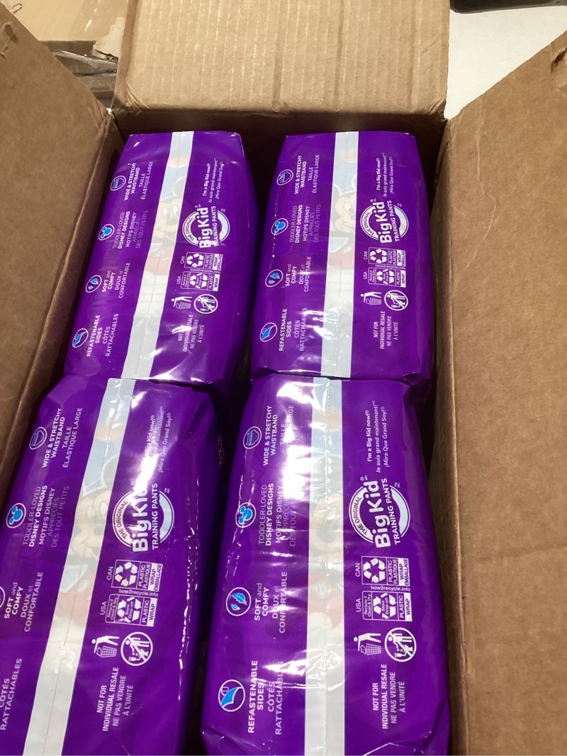 Condition photo showing New/Like New for Pull-Ups Boys' Potty Training Pants, Size 2T-3T Training Underwear (16-34 lbs), 124 Count (4 Packs of 31), Packaging May Vary 2T-3T 124